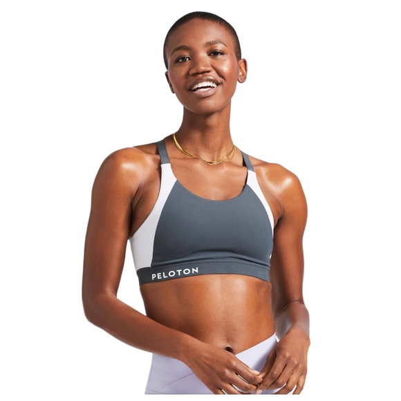Peloton Other - Peloton Together We Go Far Grey colour Block Sports Bra Size Small